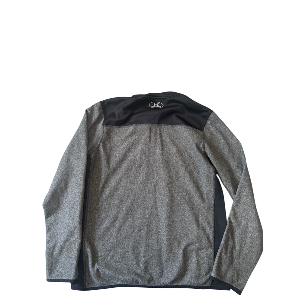 Under Armour‎ Boys Size Youth Medium Gray Loose Fit 1/4 Zip Pullover Top - Picture 3 of 3